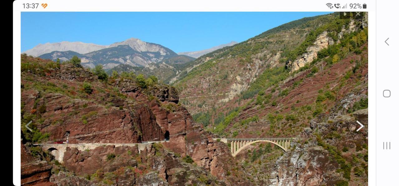Chambre Aux Gorges De Daluis Guillaumes Ngoại thất bức ảnh